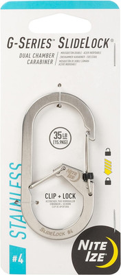 G-Serie Slidelock #4 Doppelkammer Karabiner, Doppel Sicherheit Karabiner Schlüsselanhänger,