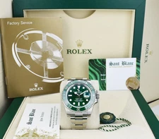 ROLEX - 40mm Stainless Steel SUBMARINER Green Dial "HULK" 116610 LV - SANT BLANC