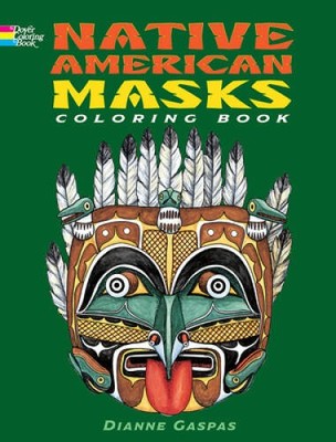 Native American Masks Coloring Book (Dover History Coloring Book) - GOOD