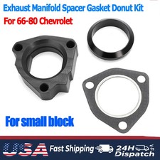 For 66-80 Chevy Small Block Exhaust Manifold Heat Riser Spacer Gasket Donut Kit