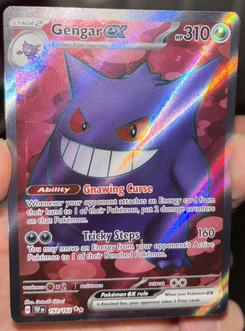 Pokémon Gengar EX TCG Scarlet & Violet Temporal Forces 193/162 Near Mint