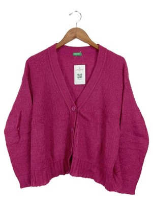 United Colors of Benetton Strickjacke Damen Pink Gr. 34/XS Casual