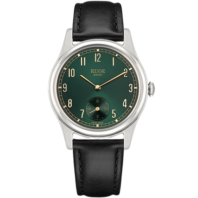 KUOE KYOTO OLD SMITH 90-001 Analog Quartz Watch Black Band Green