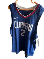 New NIKE CLIPPERS NBA KAWHI LEONARD SWINGMAN BLUE JERSEY MENS 2XL