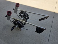 Big Jon Mini One Hand Crank Downriggers Pair Used Gadabout