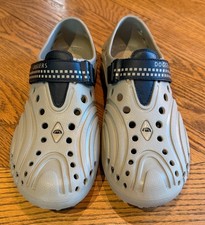 Doggers Water Shoe Clog Sandal Slip On Beige Tan Lightweight Beach Pool Sz 9