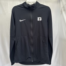 Nike Drit Fit Full Zip Training Jacket Men  s Size Medium Black Athletic R Logo