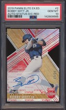 2019 PANINI ELITE BOBBY WITT STATUS RED AUTO AUTOGRAPH /25 PSA 10!
