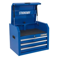 Strongway 3-Drawer Storage Chest, 25.6in.W x 17.7in.D x 20.3in.H, 400-Lb.