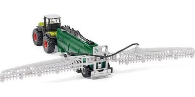 Claas 5000 Xerion Tractor Green & Black w/ Vacuum Tanker 1/87 HO Scale Diecast