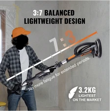 Drywall Sander, 800W Brushless Motor Electric Sander, Variable Speed 1000-2300 R