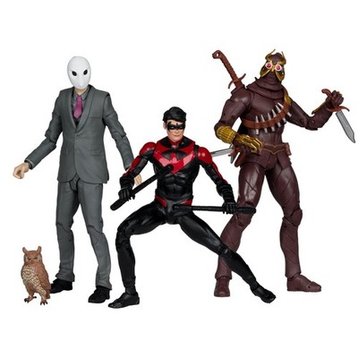 McFarlane Toys - DC Multiverse Nightwing vs Talon & Owl 7 inches, Multicolor 