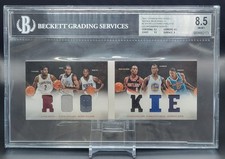 2012 Preferred Rookie Kawhi Leonard Irving Lillard Davis Patch Rc /249 BGS 8.5