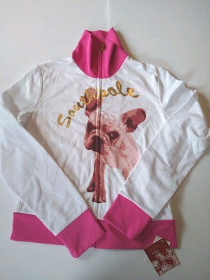 NEW MSRP $48 Youth Girls South Pole Dog Large Youth Sweatshirt Hoodie ZipUp Pink