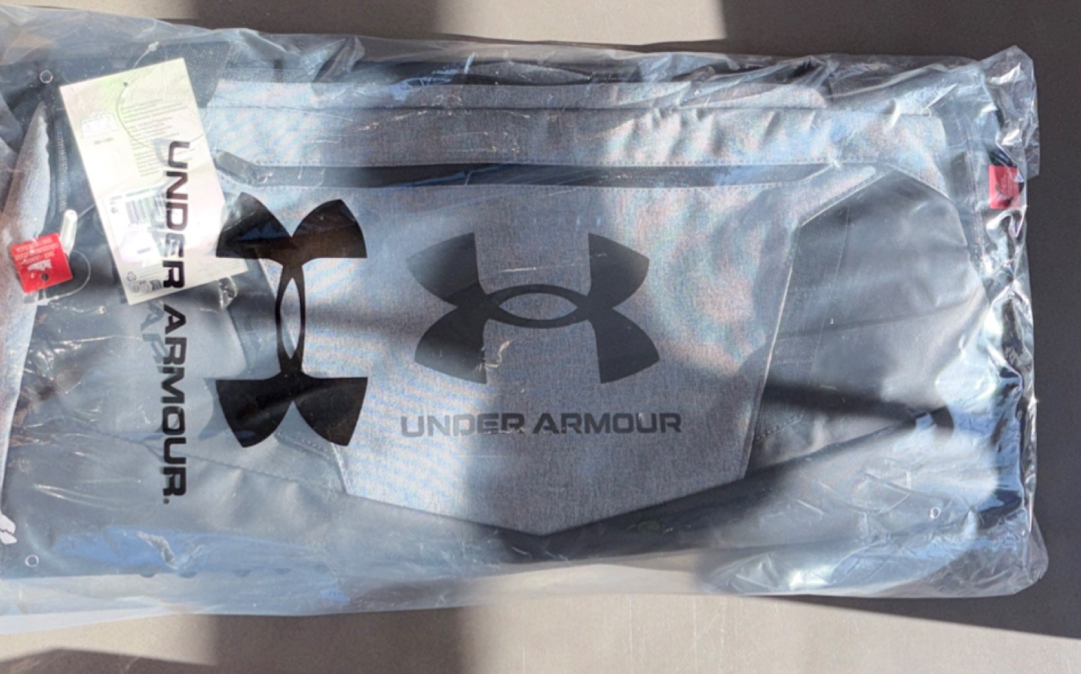 Under Armour Gray Duffle Bag Men Water-Repellent Stain-Resis