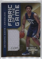 2016-17 Panini Totally Certified Gold 3/10 Deyonta Davis #22 k5l