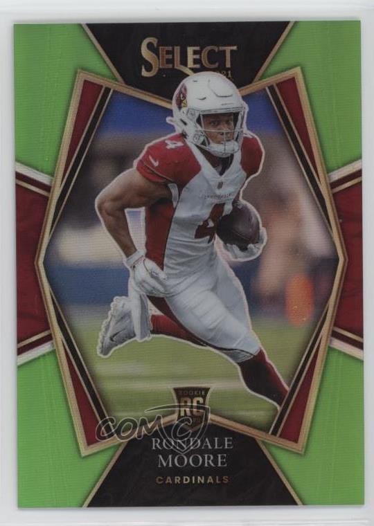 2021 Panini Select Premier Level Neon Green Prizm 26/49 Rondale Moore #158 1e3
