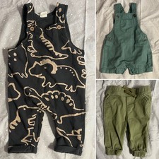 Baby Boy 3-6 Months 3 Piece Bundle Romper Pants H M Carters Old Navy