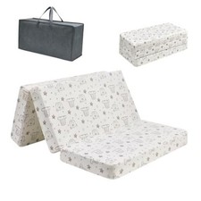 RSN Trifold Mattress - Soft Baby Onesize - 38"x26"x3" - White