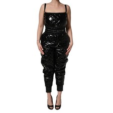 DOLCE & GABBANA Dress Black Sleeveless Romper Jumpsuit IT46/US12/XL RRP 2780usd