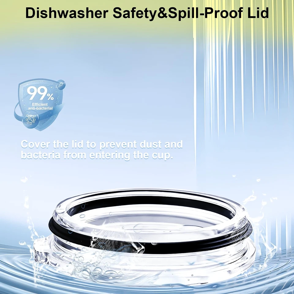 Tapa a prueba de derrames con pajita para 30 OZ Rambler, vaso, taza Ozark Trail y O Foto 3 de 4