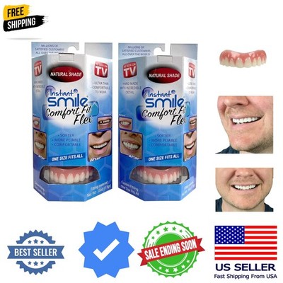 2 Pack - Natural Shade Comfort Fit Flex Veneers - Fix Your Smile from The Com...