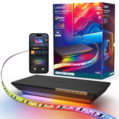 Linkind TV Backlight, HDMI 2.1 Sync Box with AI LumiSync Technology,