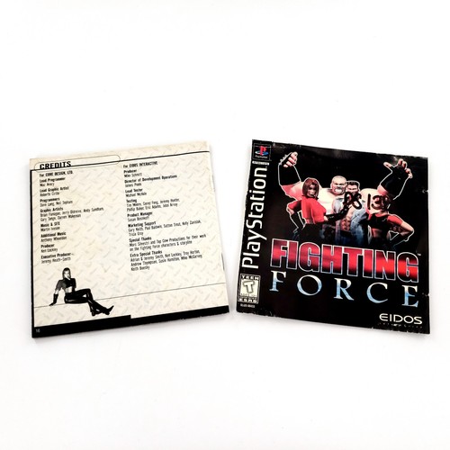 Fighting Force (Sony PlayStation 1, 1997) Complete Torn Manual Tested & Works - Picture 10 of 15