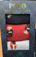Polo Ralph Lauren Mens Polo Bear Assorted 3 Pack Cotton Boxer Briefs Size XL