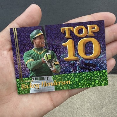 2026 Panini Decades 90s Top 10 T10-RH Rickey Henderson  Foil (#/199)