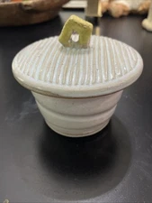 Signed Dated Andrew Linton 2011 Studio Pottery Butter Bell Crock North Carolina