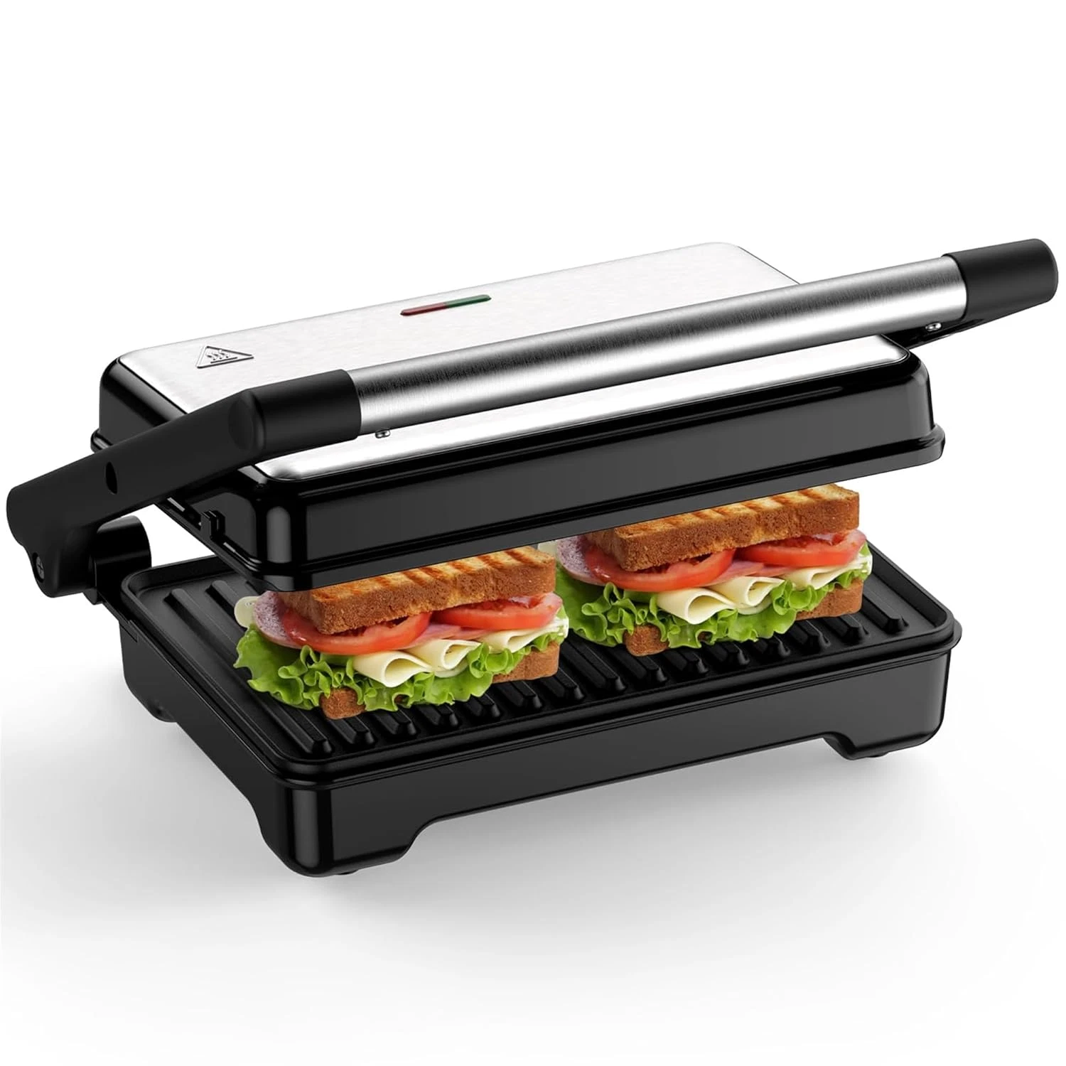 1200W Electric Panini Press Grill 2 Slice Sandwich Maker 180 Degree Non Stick
Opens in a new window