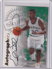 ERICK STRICKLAND 1997 SKYBOX PREMIUM AUTOGRAPHICS ROOKIE DALLAS MAVERICKS