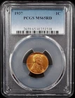 1937 Lincoln Cent certified MS 65 RD by PCGS!