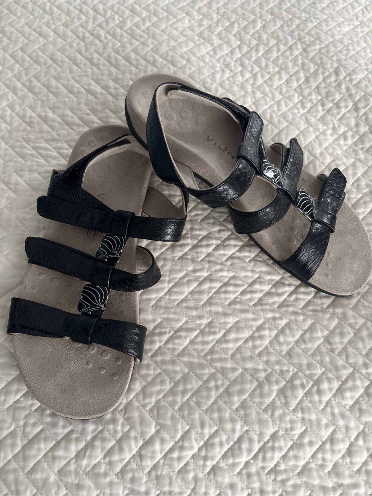 Vionic Amber Women's Adjustable Slide Sandals Siz… - image 1