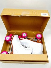 Chicago Women's and Girl's Classic Roller Skates White Rink Skates size 10