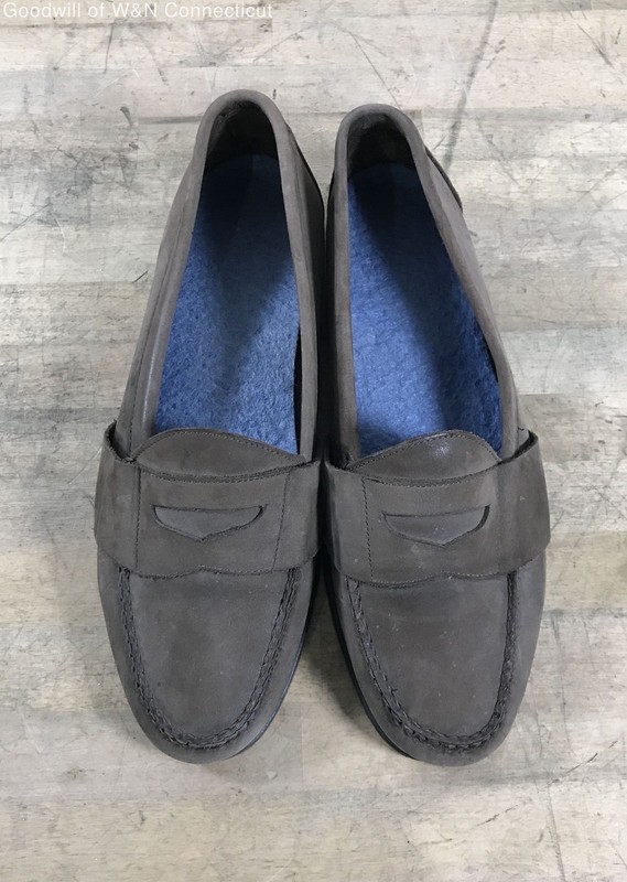 Vintage 90s Cole Haan Made in USA Brown Suede Penny Loafers Size Unknown
