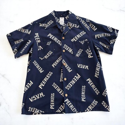 Visvim Irving Shirt S/S Size 3 Navy Used, Peerless, Light Visvim Irving Shirt S/S Size 3 Navy Used, Peerless, Light