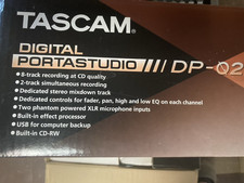 TASCAM DP-02 Digital Portastudio 8-Track CD-RW Multitrack Recorder XLR In Box