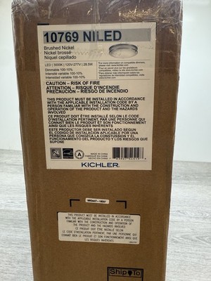 Kichler 10769NILED Avon Integrated LED Flush Mount Drum Ceiling *NO HARDWARE*