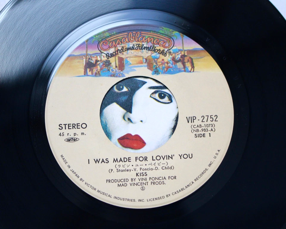 PRISTINE ORIGINAL 1979 KISS I WAS MADE FOR LOVIN YOU 7" VINYL 45 NM ACE FREHLEY Foto 4 de 4