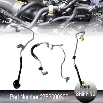4x Turbo Coolant Hose Line For Mercedes CLS550 GL550 E550 S550 SL550 2011-2018