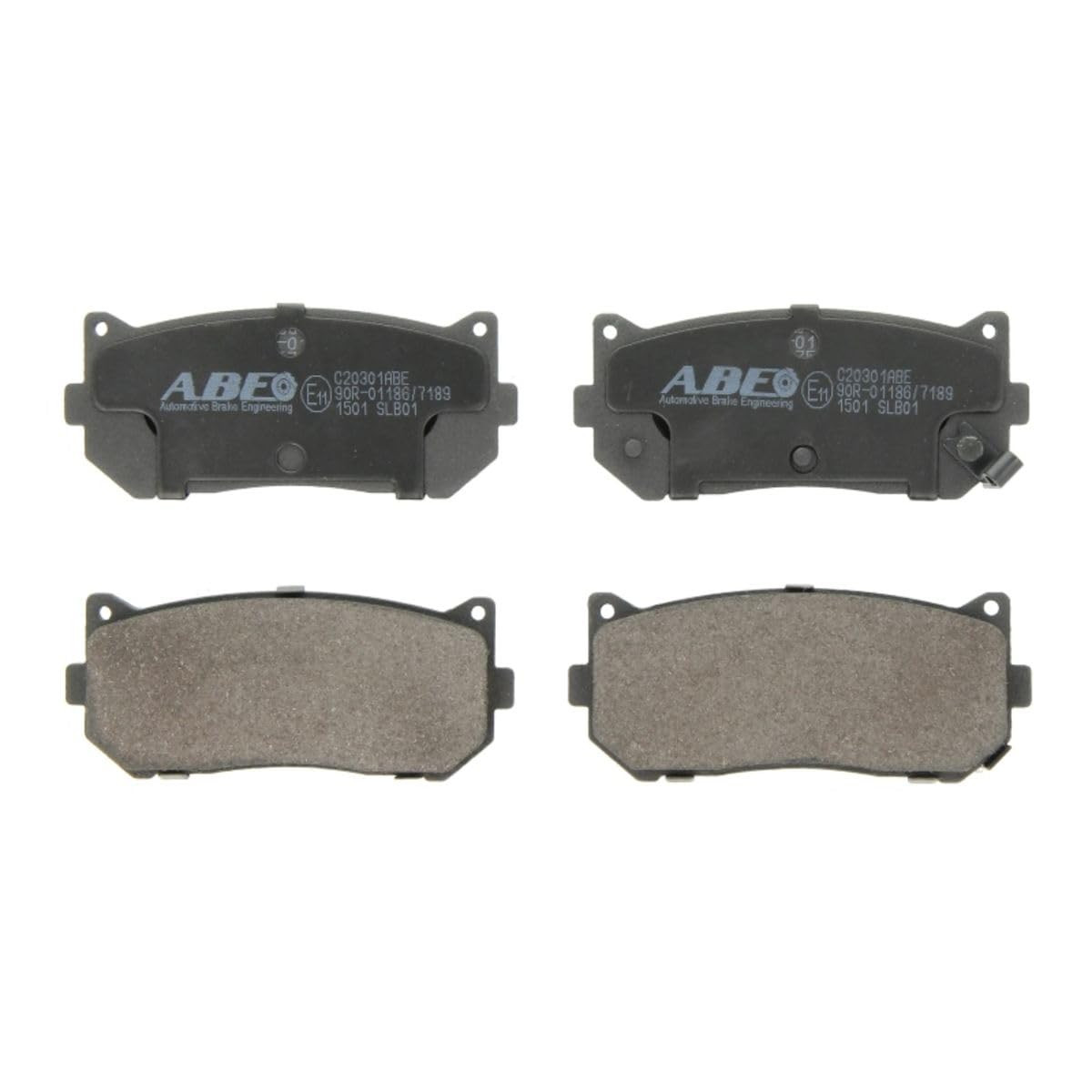 ABE C20301ABE - rear axle - disc brake pad set, 1 unit...