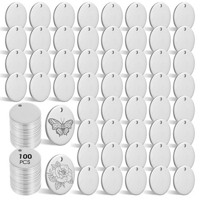 100PCS Blank Coins for Engraving,15mm Stainless Steel Round Coin Blanks,Thick...