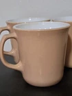 Vintage PYREX Corelle by Corning coffee tea cup mug brown Tan Almond