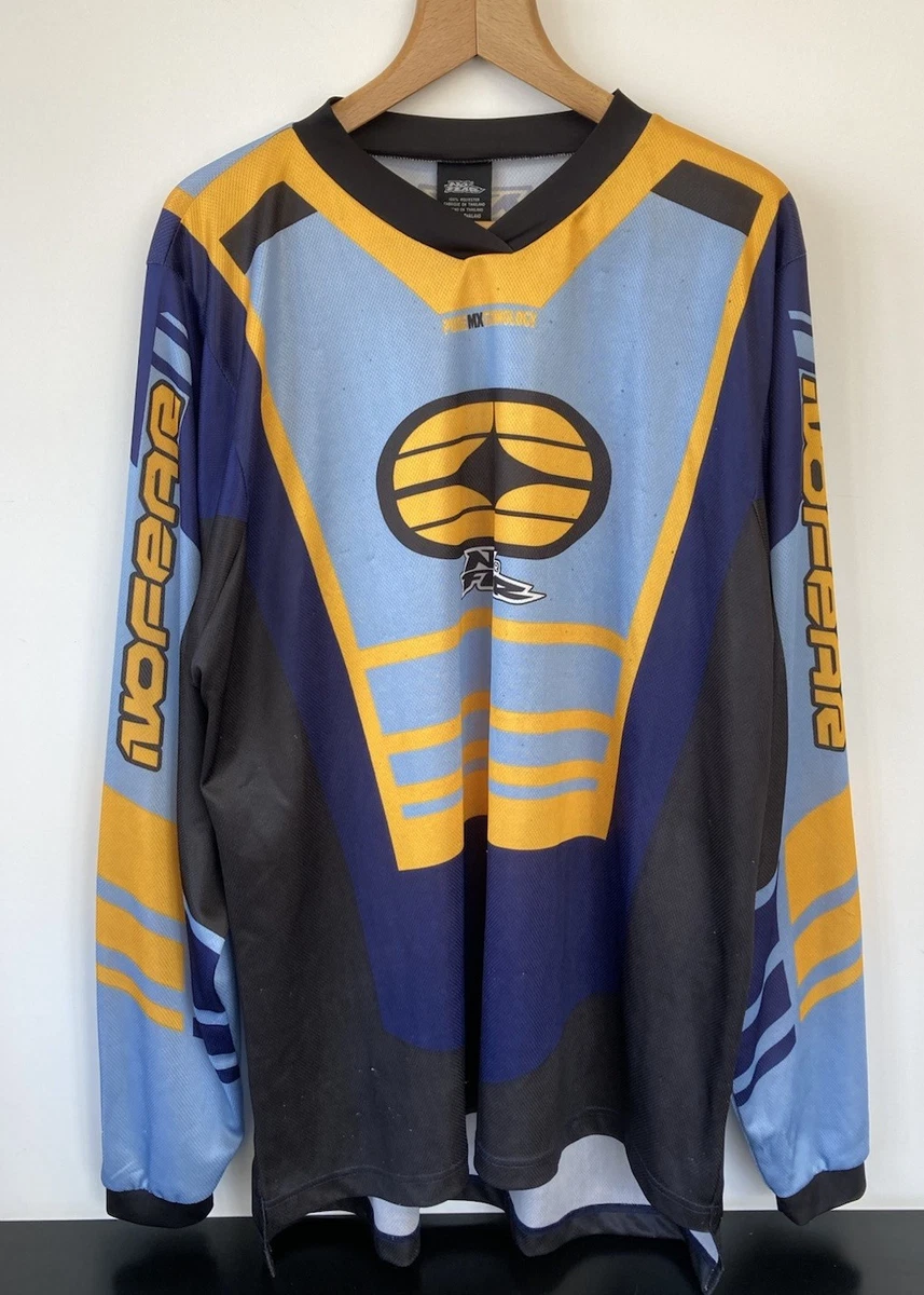 Maillot Vintage No Fear Elektron - Manches Longues - Taille M - Gris - Moto MX