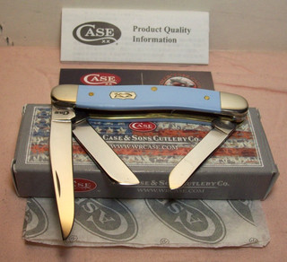 2020 CASE XX MINT UNUSED 4318 ICTHUS ICE BLUE SMOOTH MEDIUM STOCKMAN w/ORIG. BOX