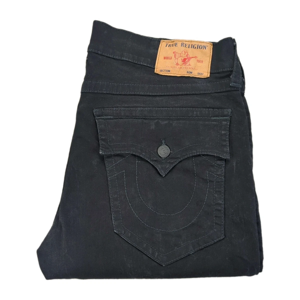 True Religion Ricky Black Jeans for Men for sale - eBay