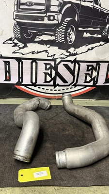 #ad 03 04 Ford F250 6.0 Powerstroke OEM Intercooler Pipes Pair Left Right $149.99