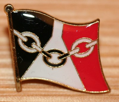 The BLACK COUNTRY England County Flagge Emaille Pin Anstecker UK Great Britain